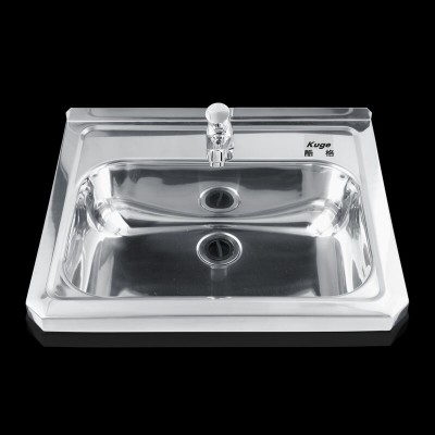 Stainless Steel Bathroom Hand Wash Sink Countertop Wash Basin Sink Hotel Wash Basin Design